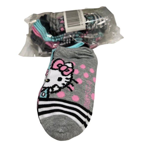 New 12 pairs Sanrio Hello Kitty Girls Socks Size 6-8.5 - Picture 3 of 4